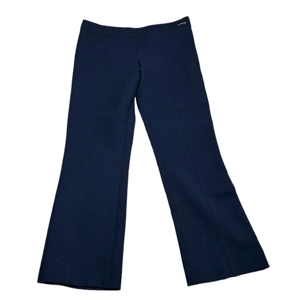 Tory Burch Wool Blend Straight Leg Trousers Womens Quiet Luxury Size 12